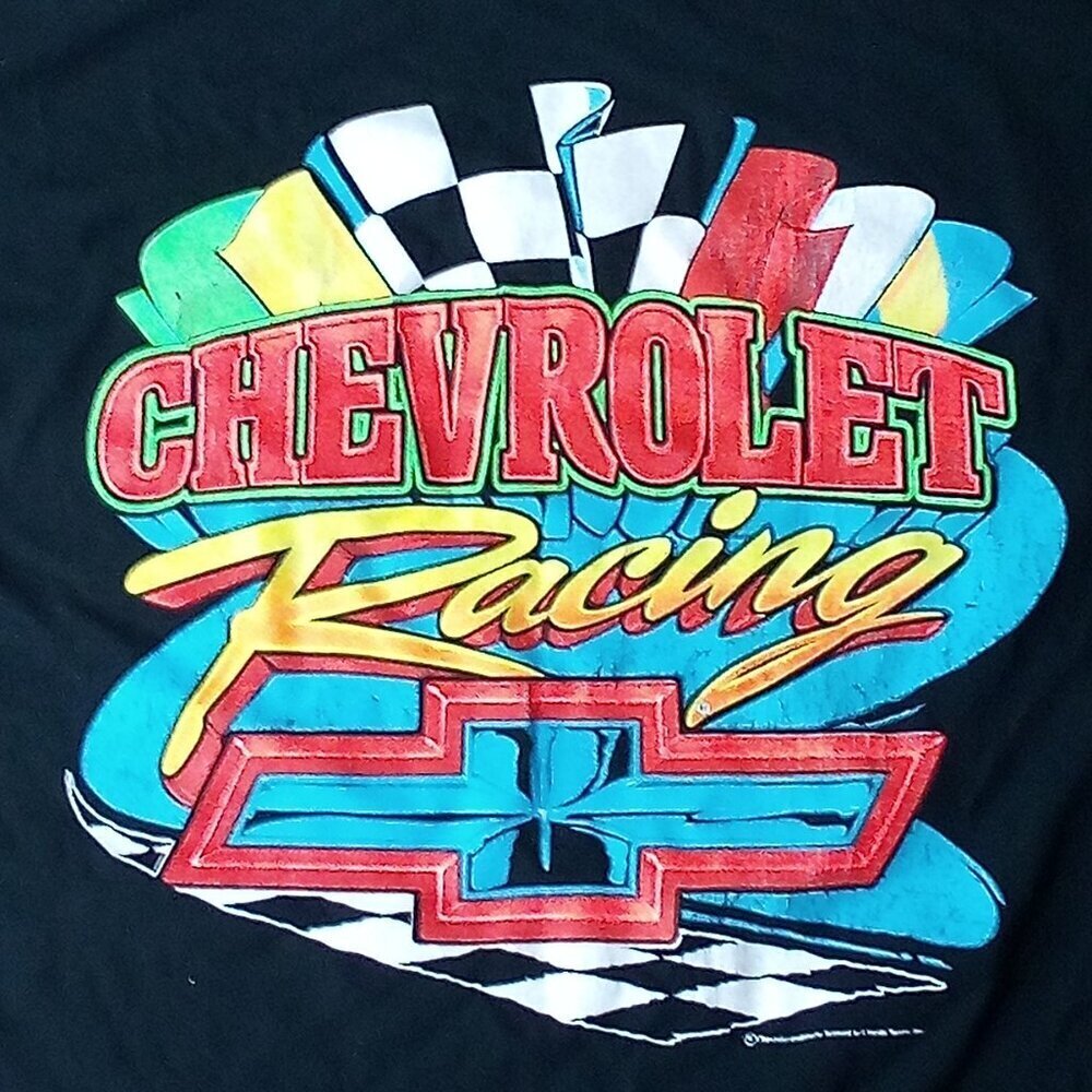 Vintage 90s Chevrolet Racing Chevy Neon T-Shirt